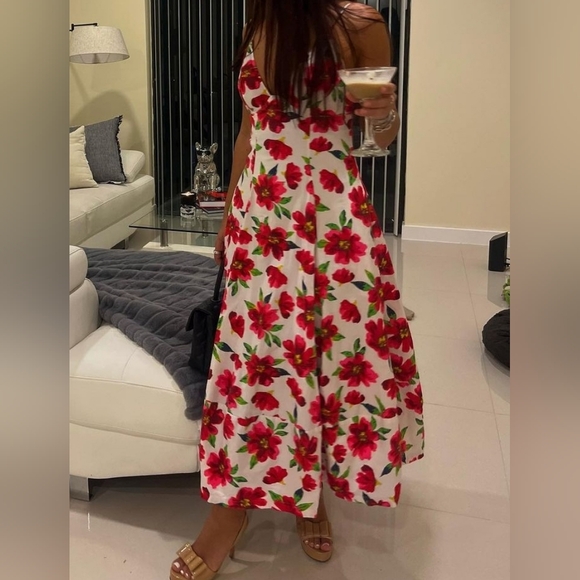 Free People Cotton Floral Finer Things Midi Dress - Picture 8 of 12